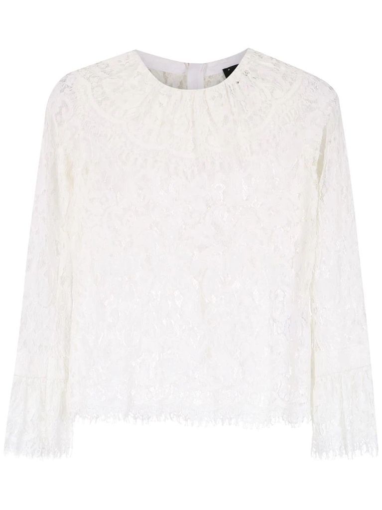 lace long sleeved top