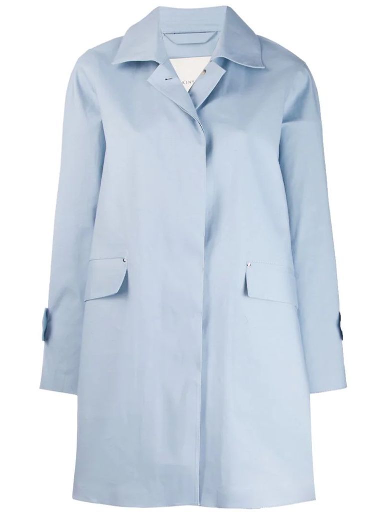 Placid Blue Bonded Cotton Coat LR-094