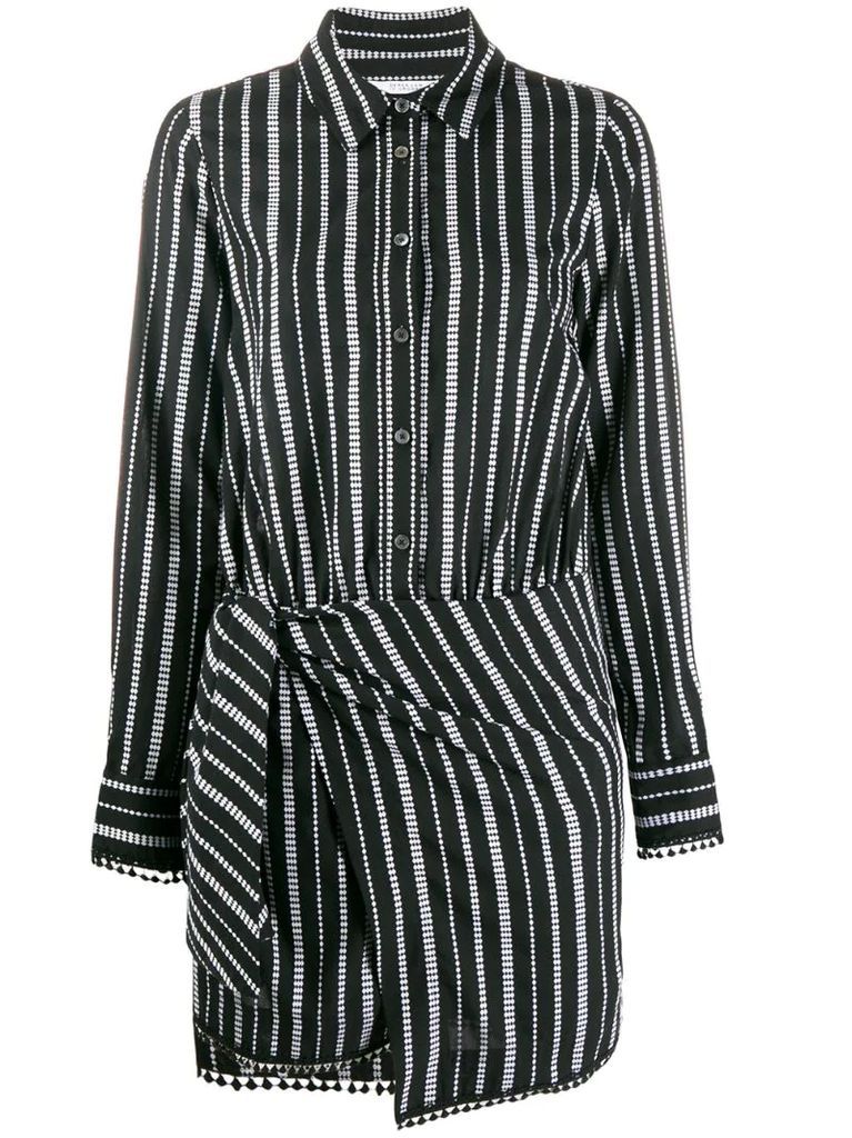 Eunice Diamond Striped Shirt Dress