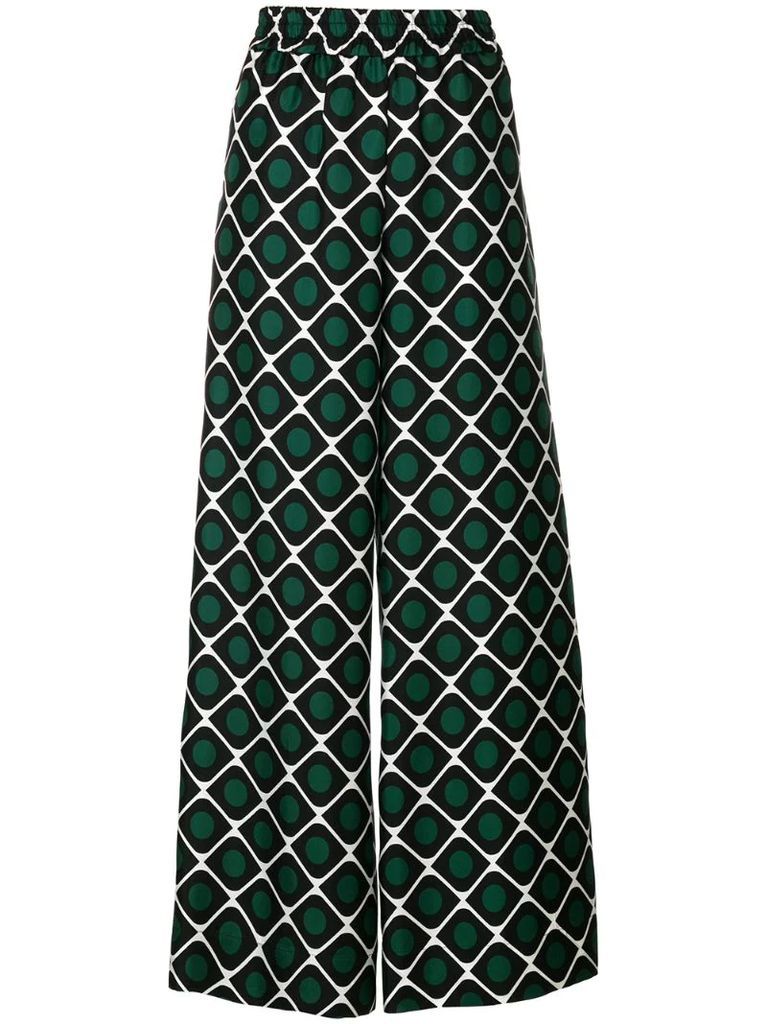 printed palazzo trousers