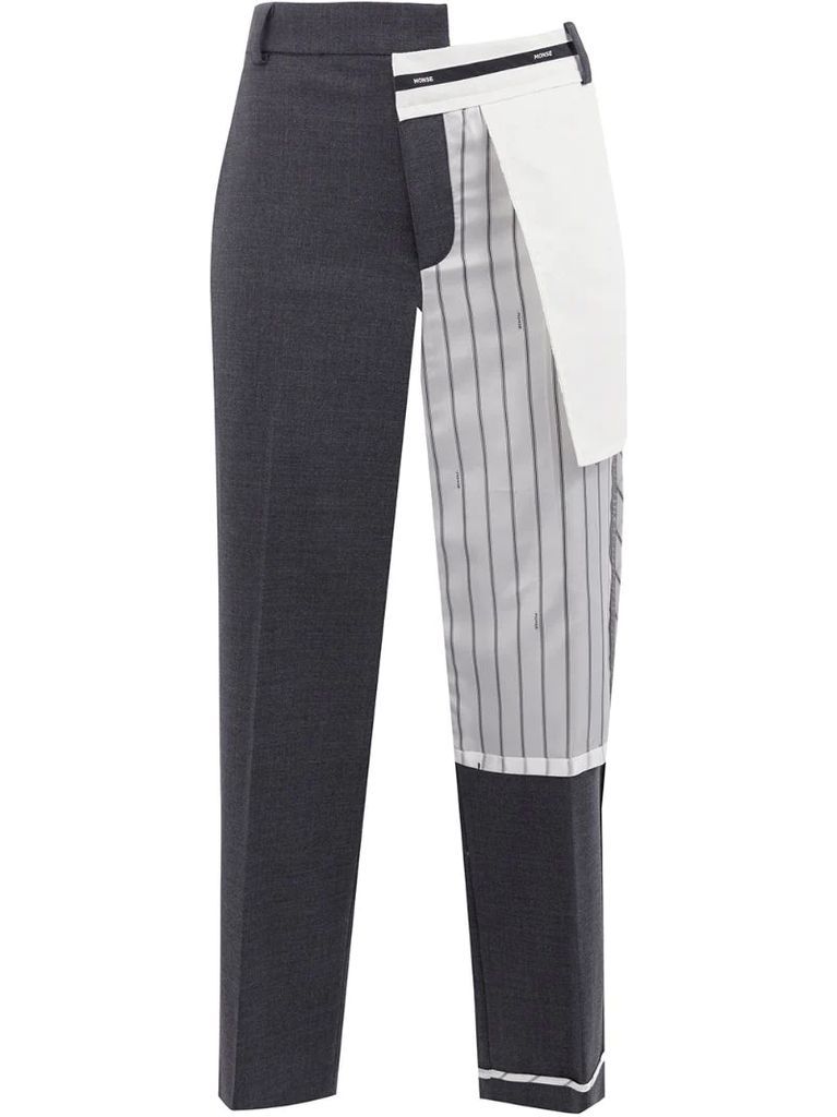 Inside Out pinstripe pocket trousers