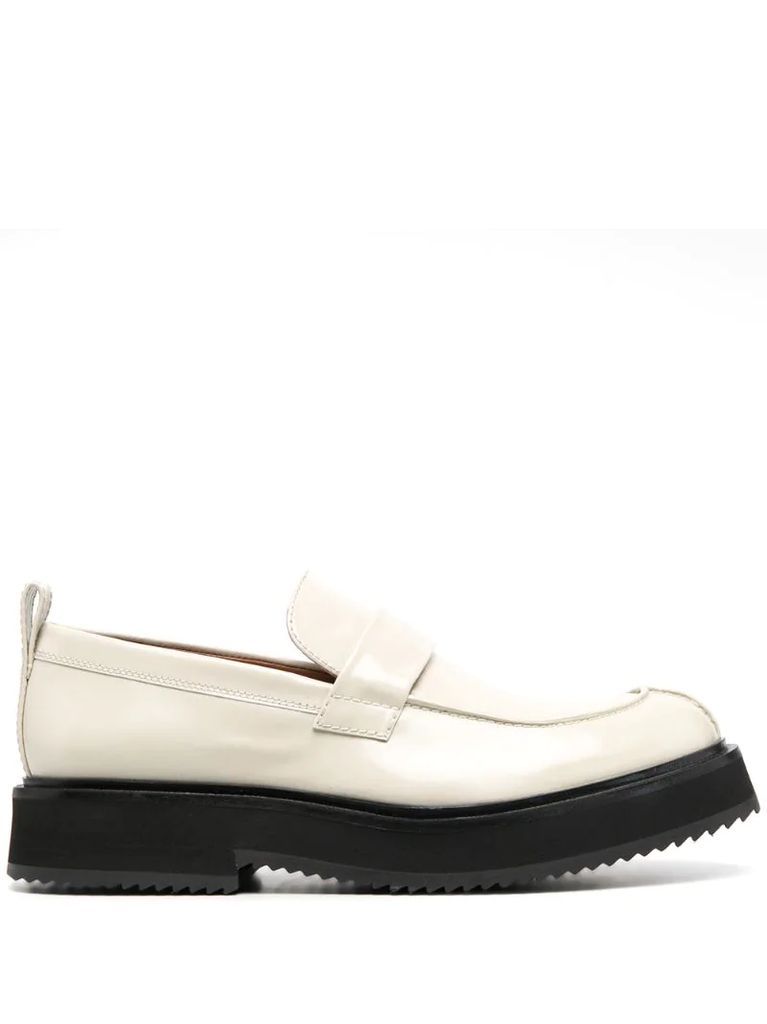 panelled 40mm loafers