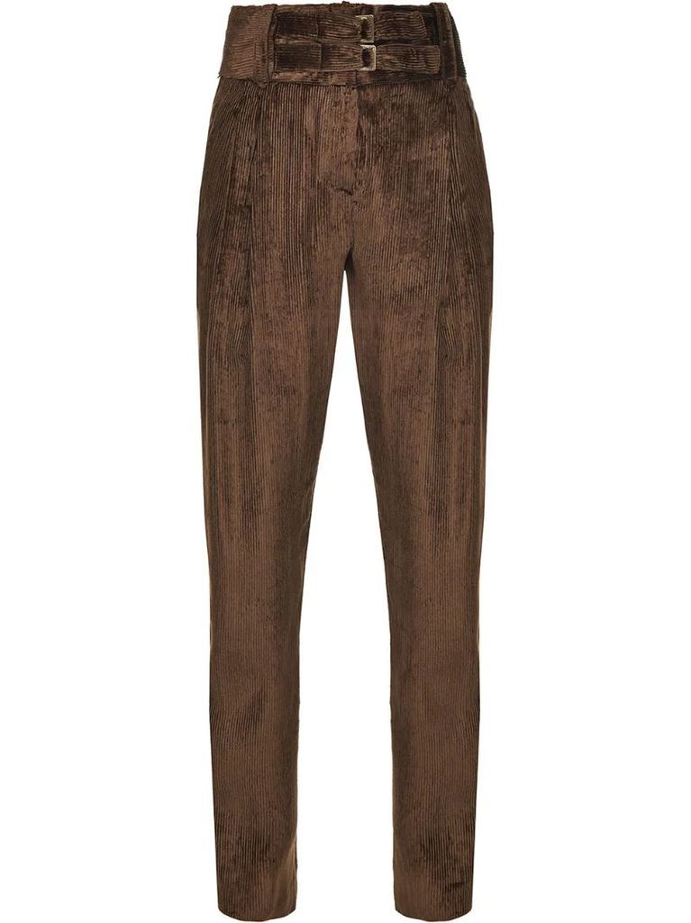 tapered corduroy trousers