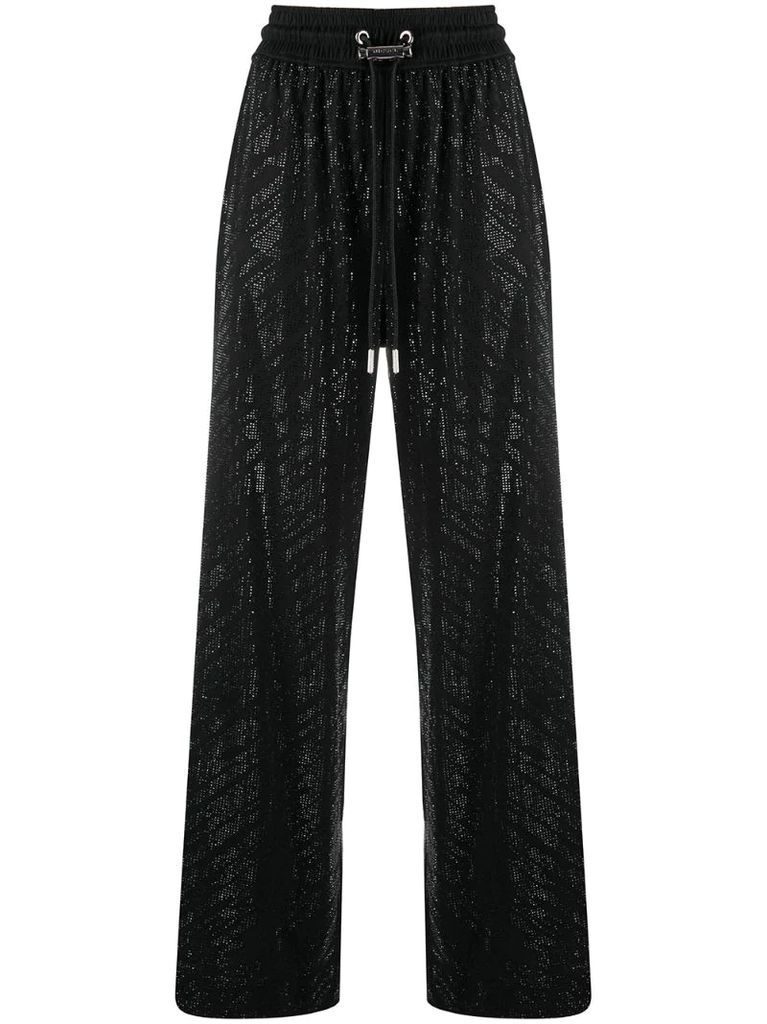 P-STRASS-F jersey trousers