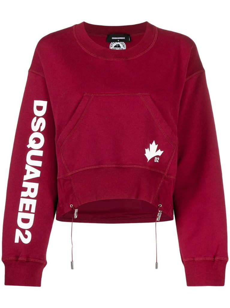 D2 Leaf Active crew neck sweatshirt