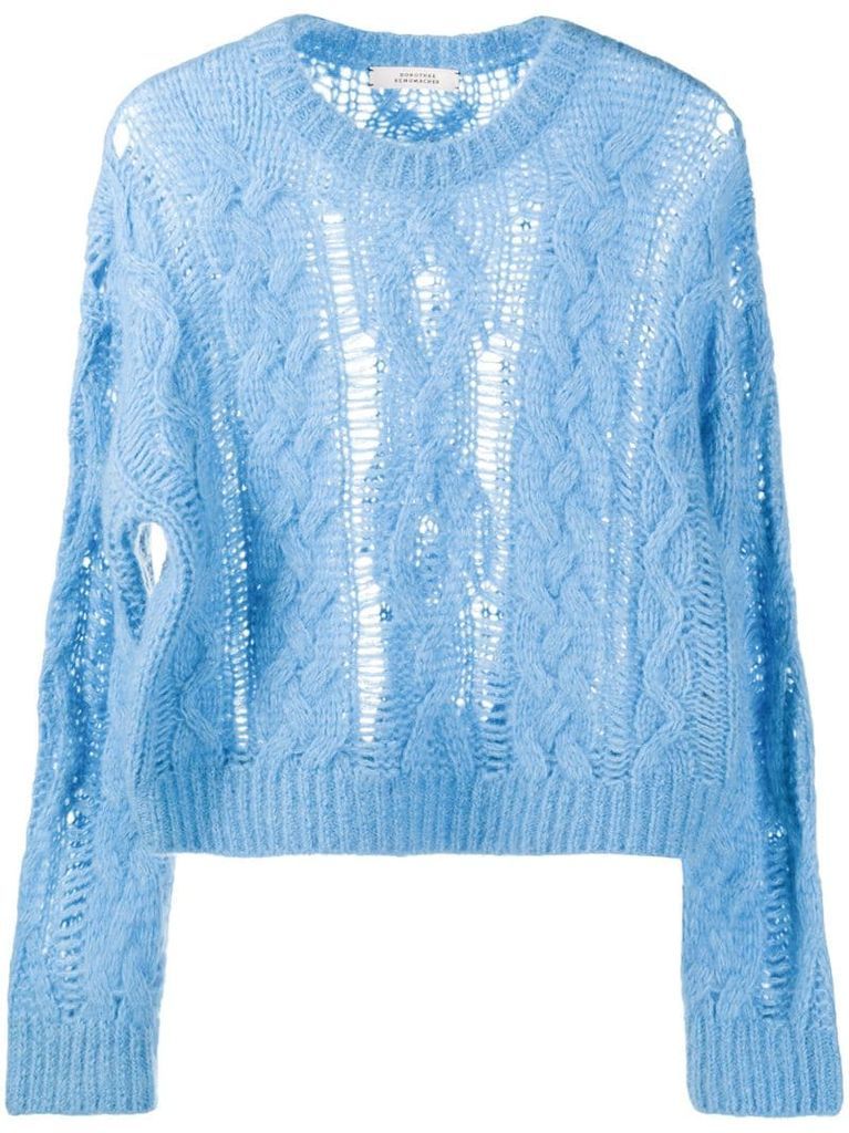 cable knit jumper