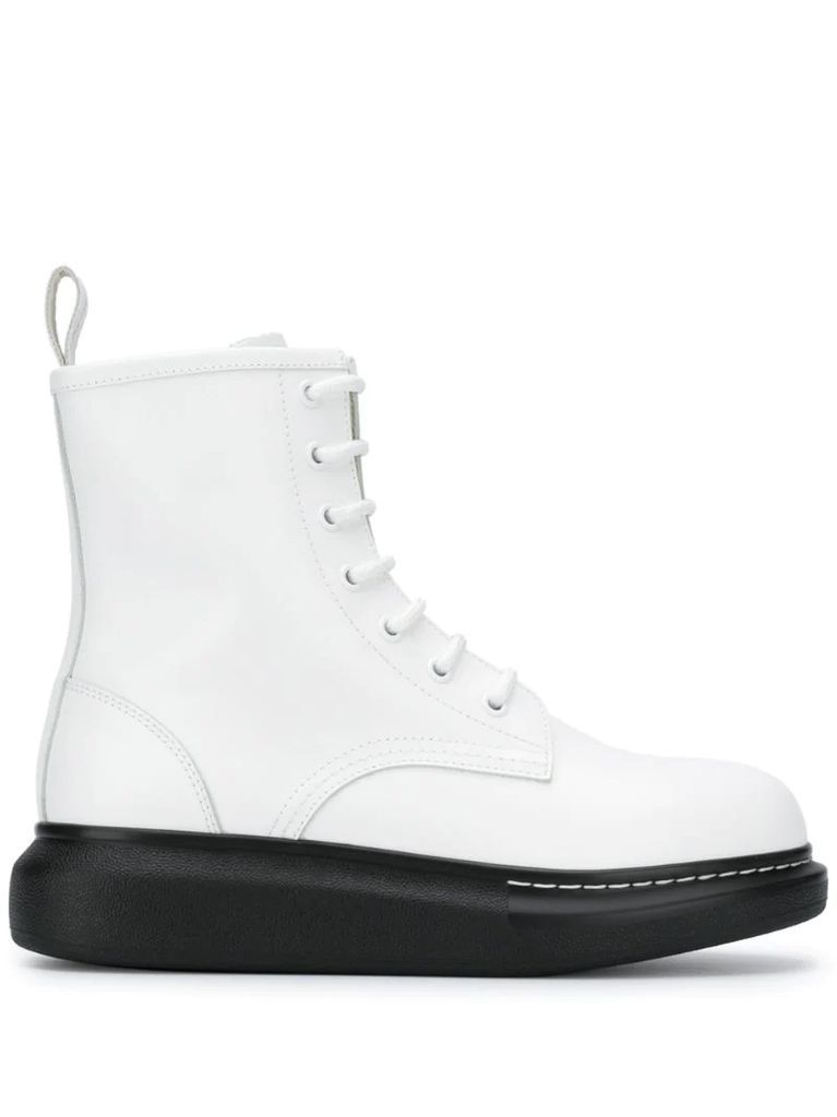 Hybrid lace-up boots