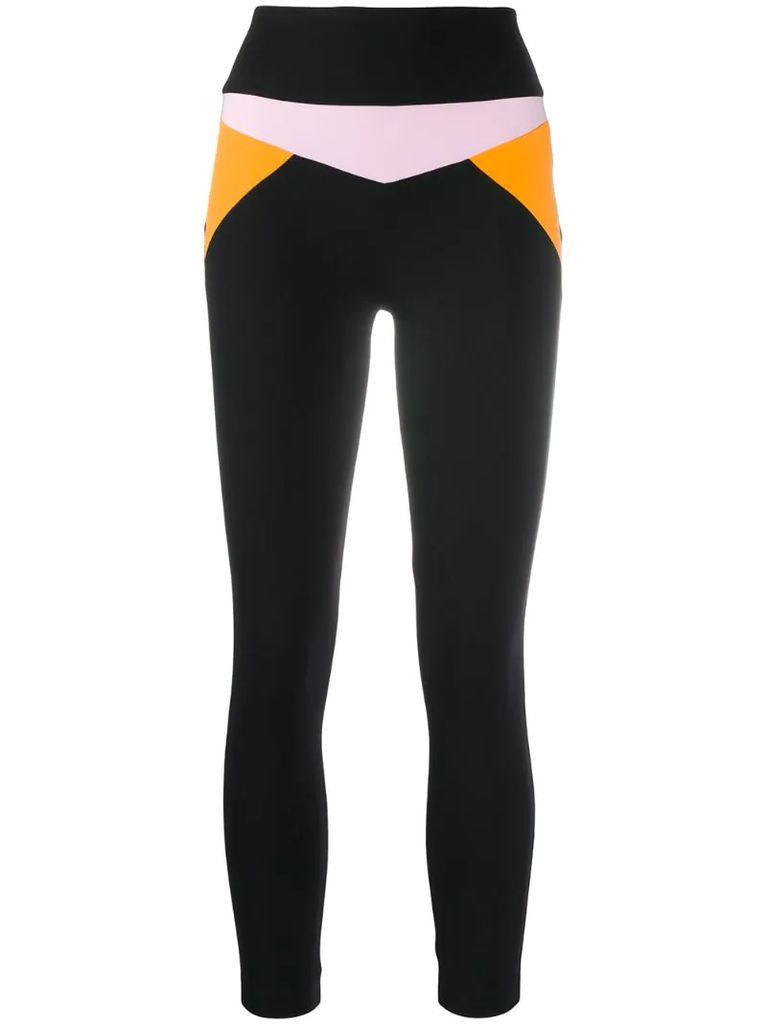 colour-block leggings