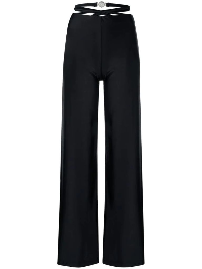 strapped waist trousers