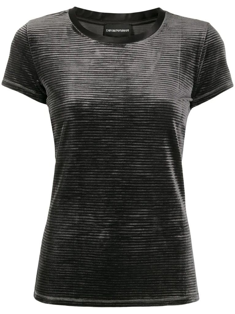 ribbed effect t-shirt