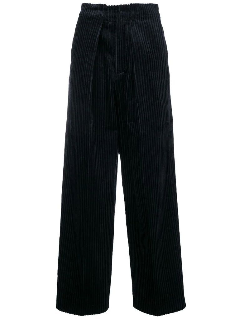 corduroy wide leg trousers