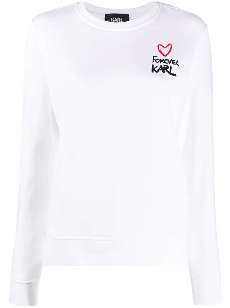 Forever Karl crew neck sweatshirt