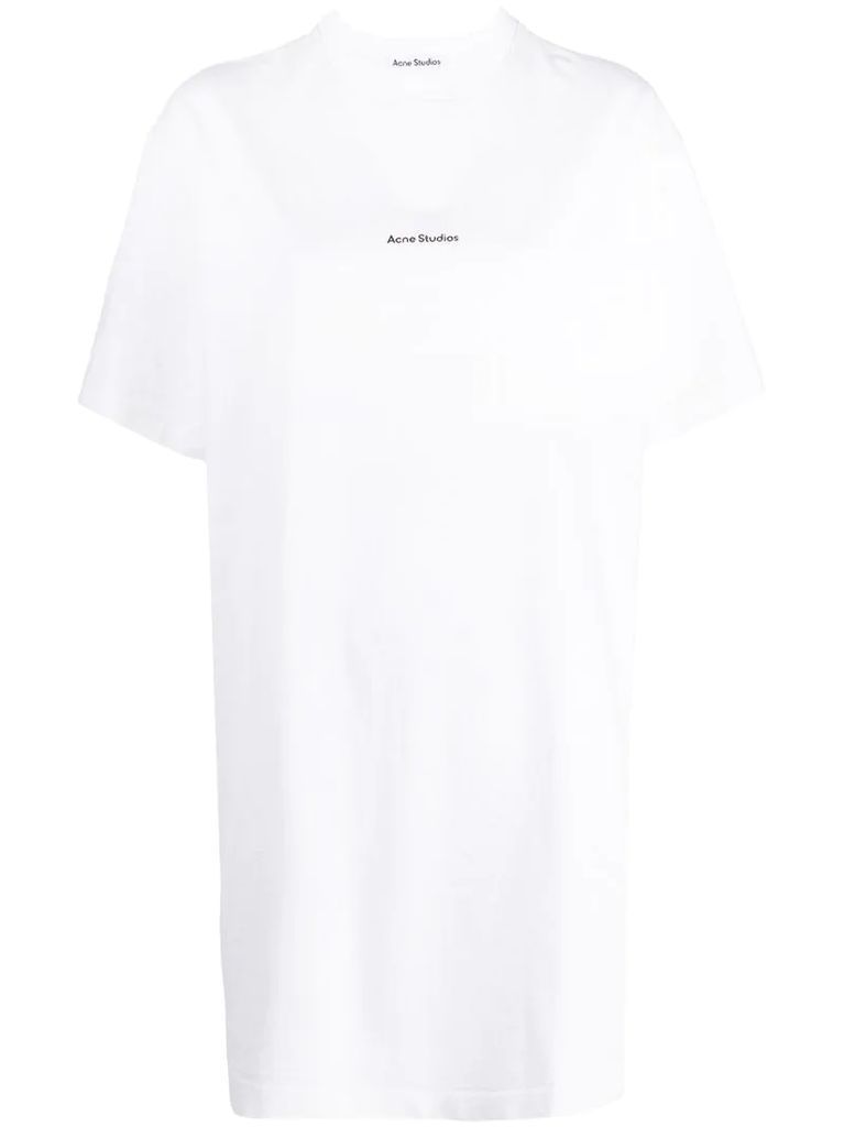 logo print T-shirt dress