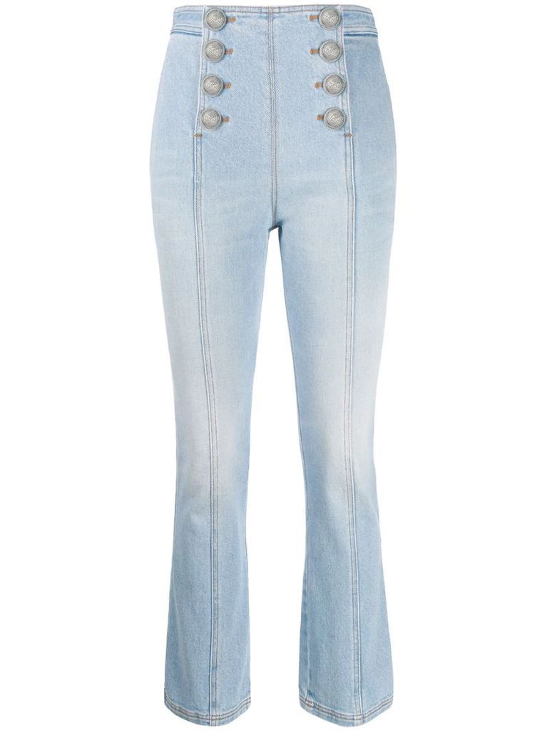Sailor high-waisted jeans