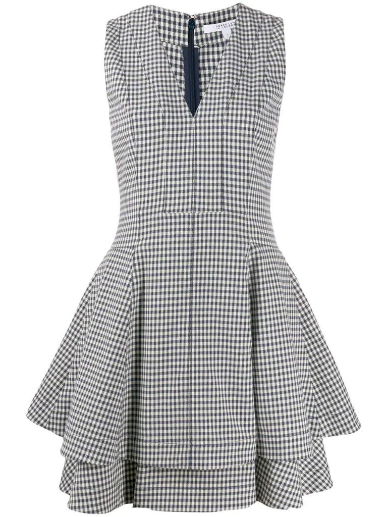 Koren Fit and Flare Gingham Twill dress