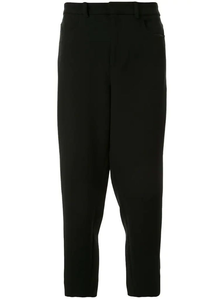 Tailored high-waisted trousers