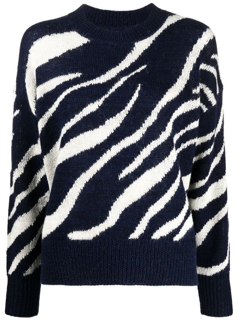 Genna zebra print jumper