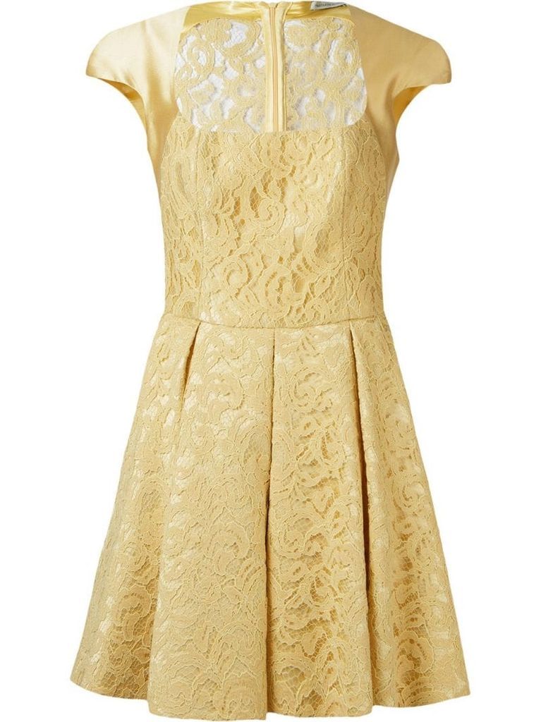 'marescot' lace flared dress
