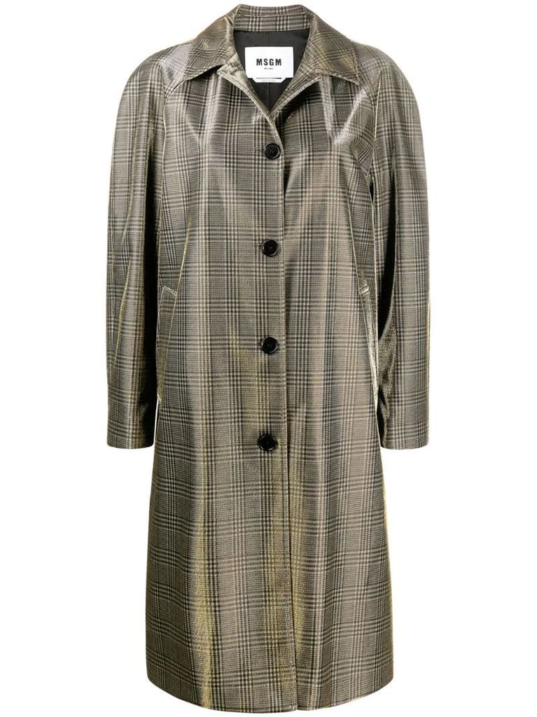 Prince of Wales metallic-thread coat