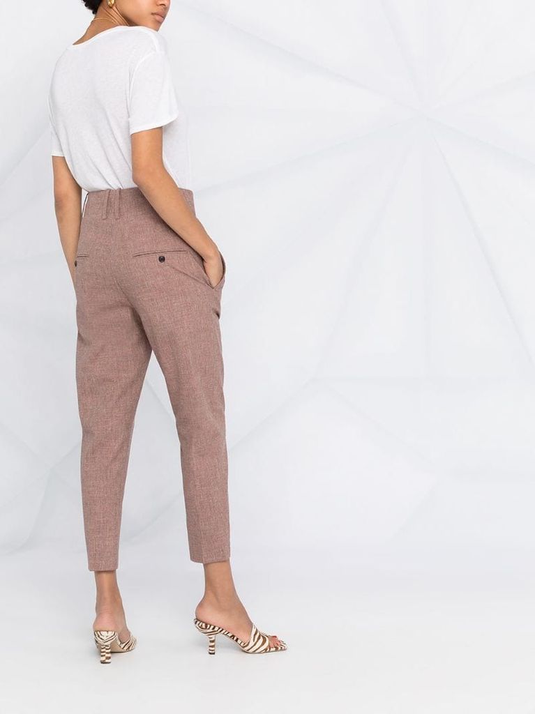 Noah chambray tapered trousers