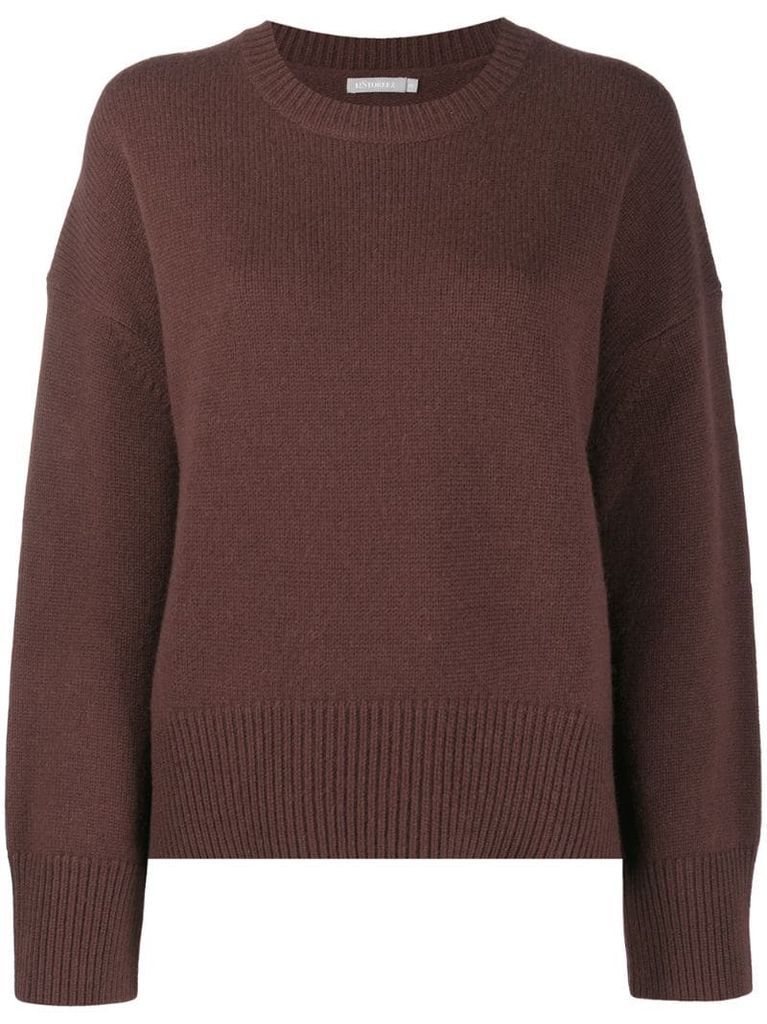 cashmere-wool fine knit jumper
