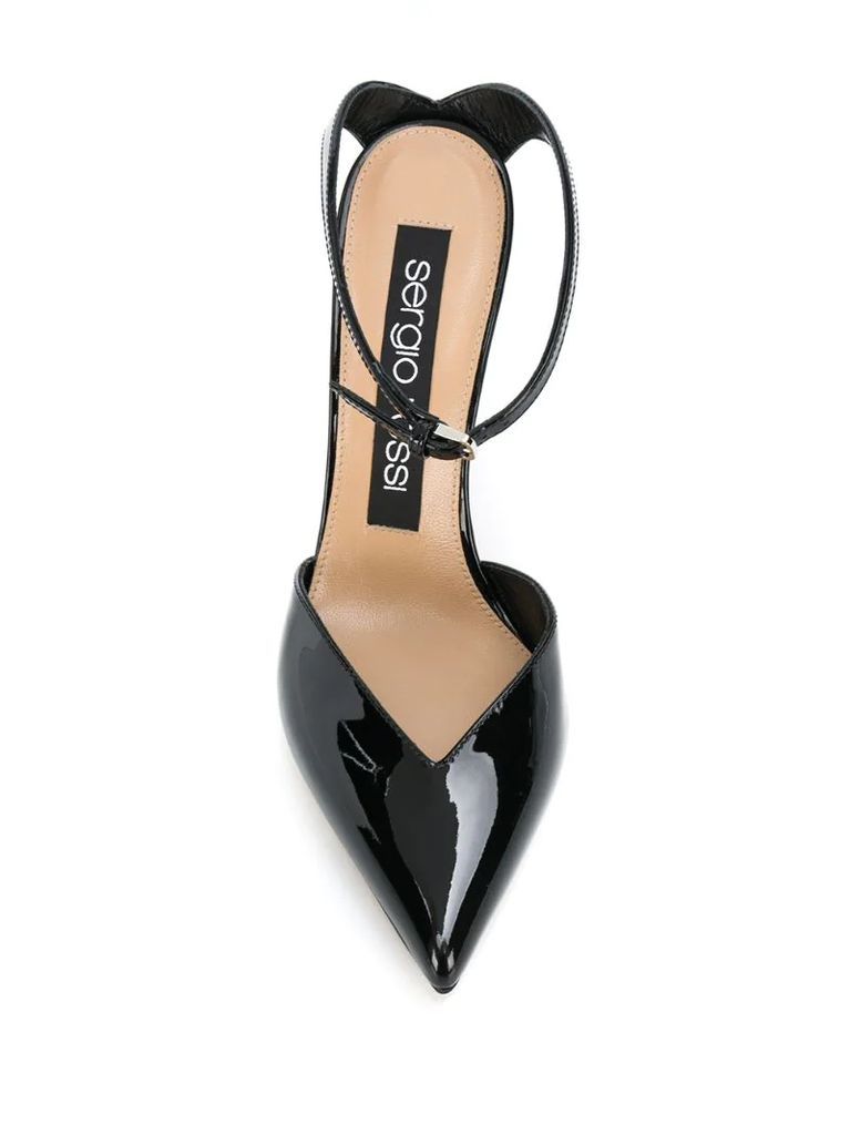 patent leather 100mm pumps