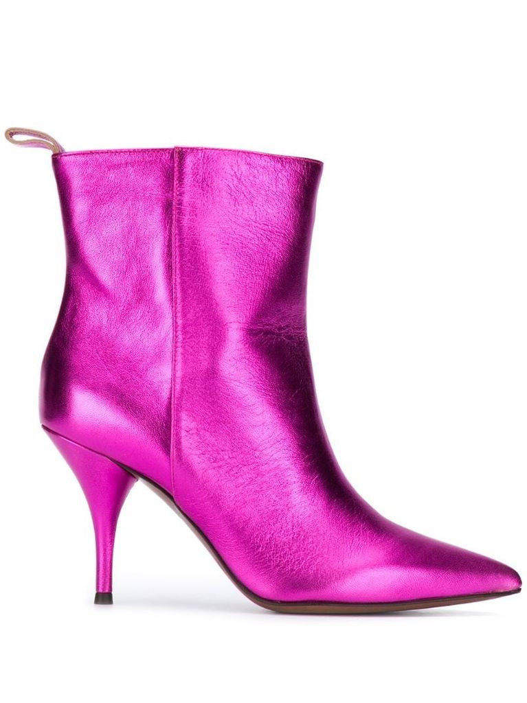 point-toe stiletto ankle boots