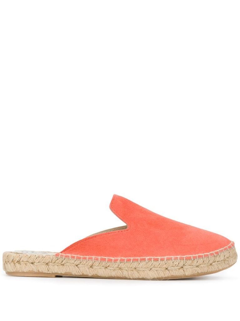 Hamptons backless espadrille loafers