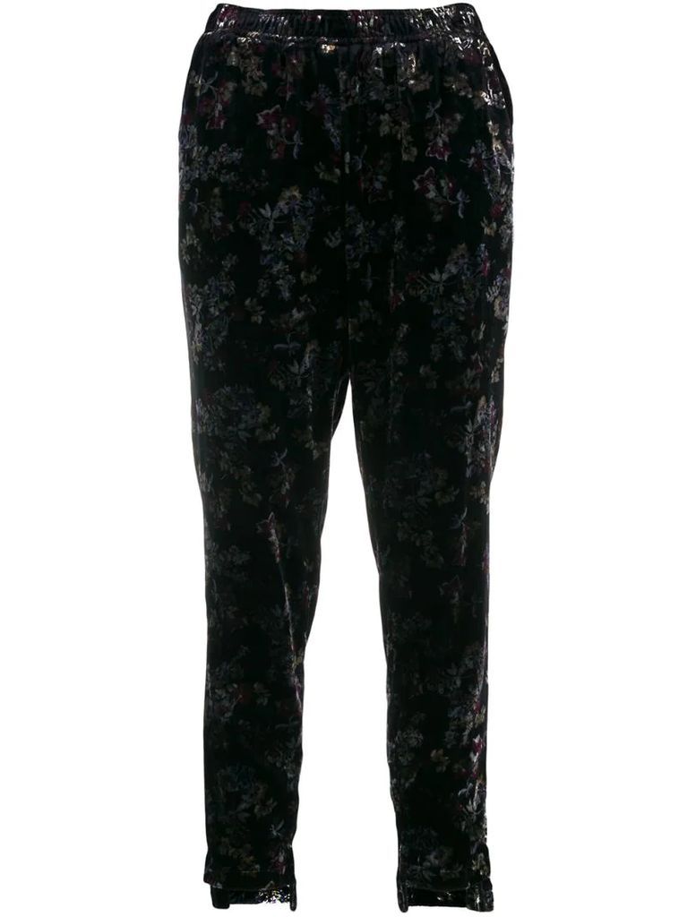Victoria crushed velvet trousers