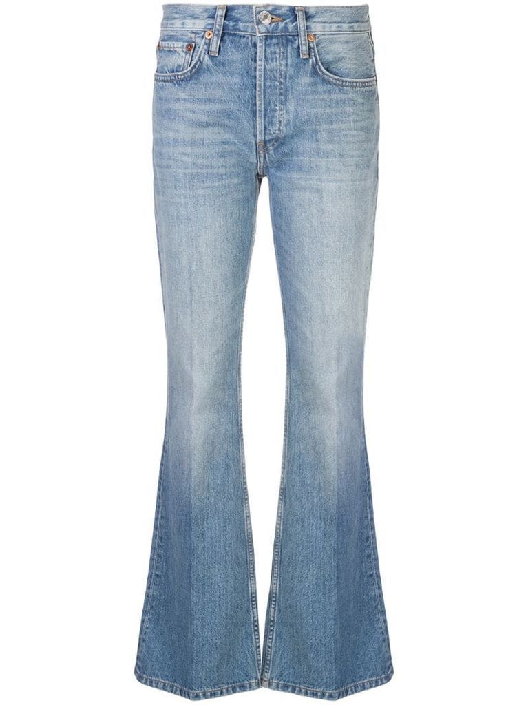 denim flared jeans