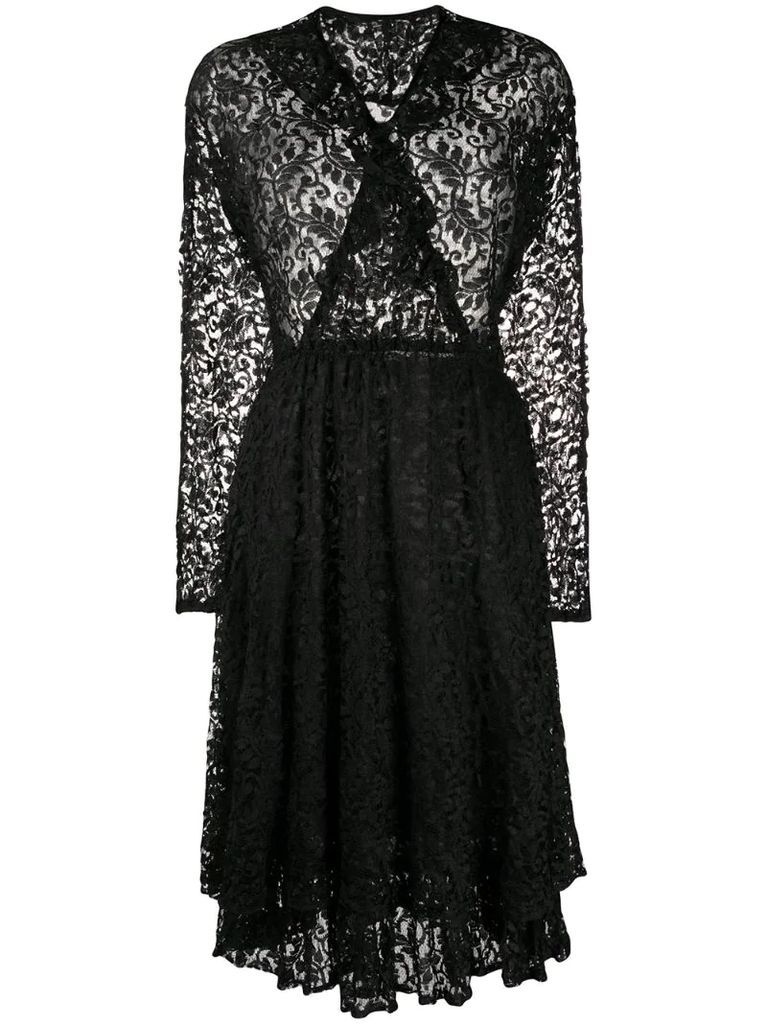 1980s lace dress