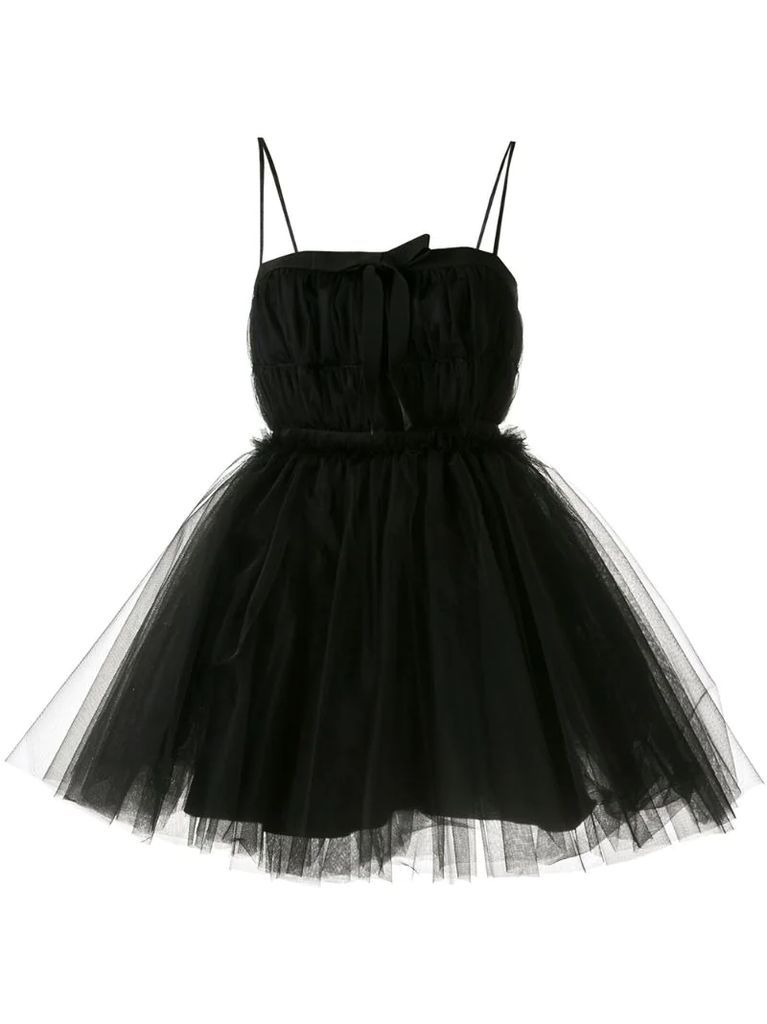 flared tulle dress