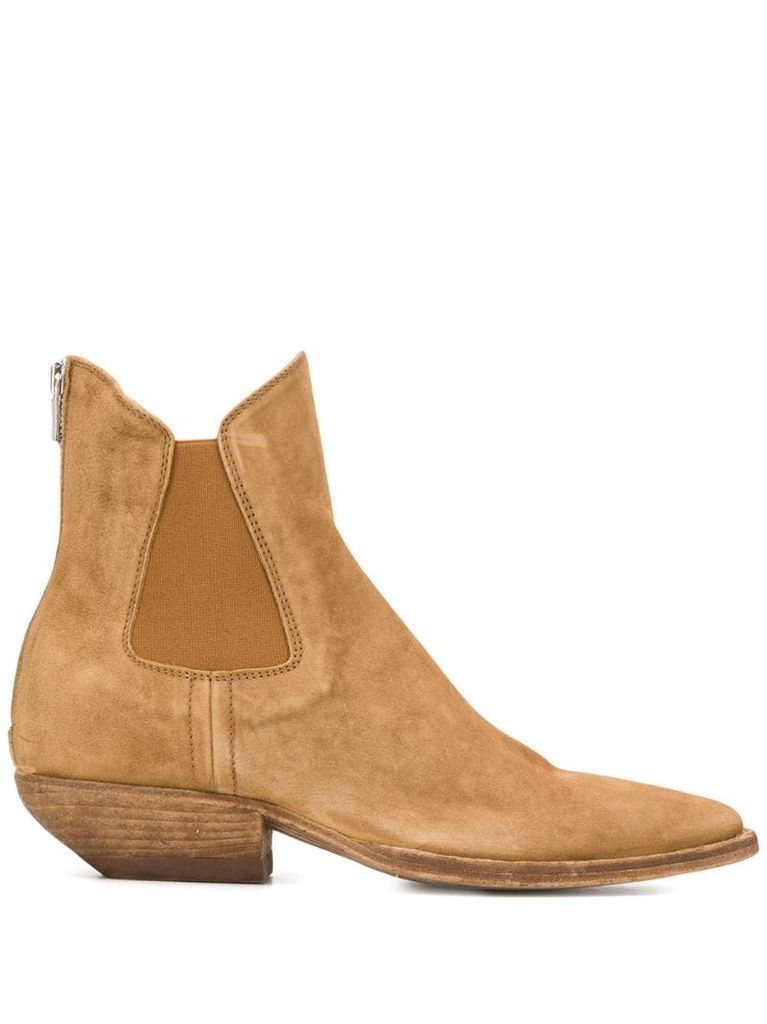 zipped Chelsea boots