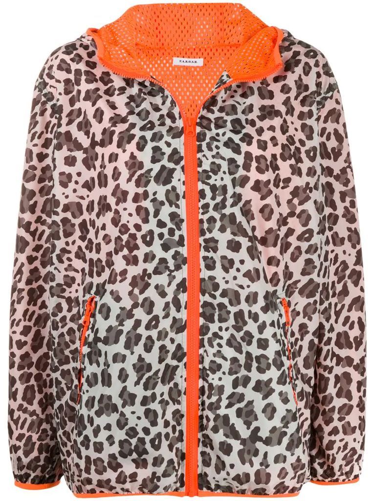 oversized leopard print jacket