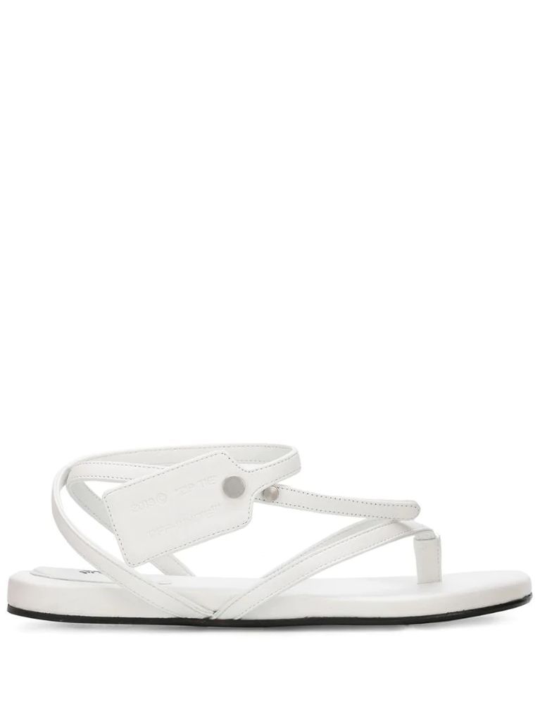 tag-detail strappy sandals