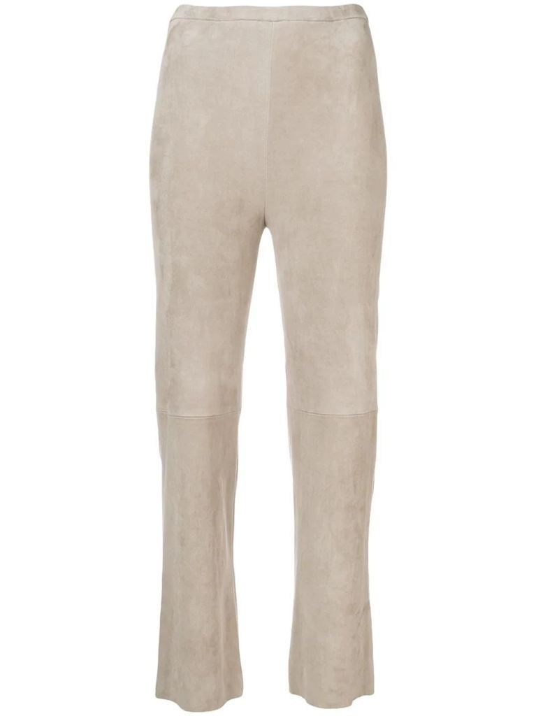 pearl light flared trousers