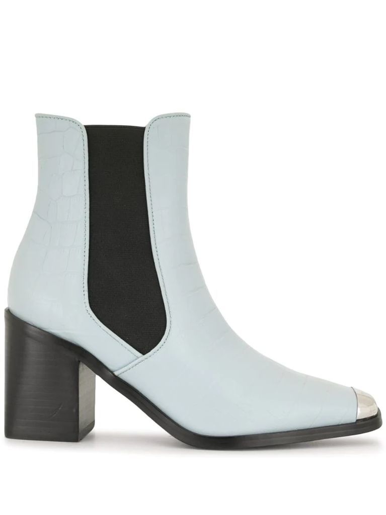 silver toe capped boots