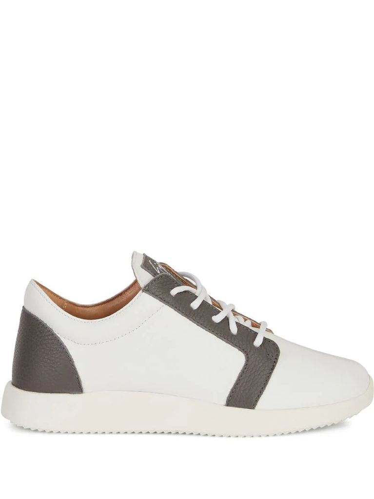 two-tone low-top sneakers