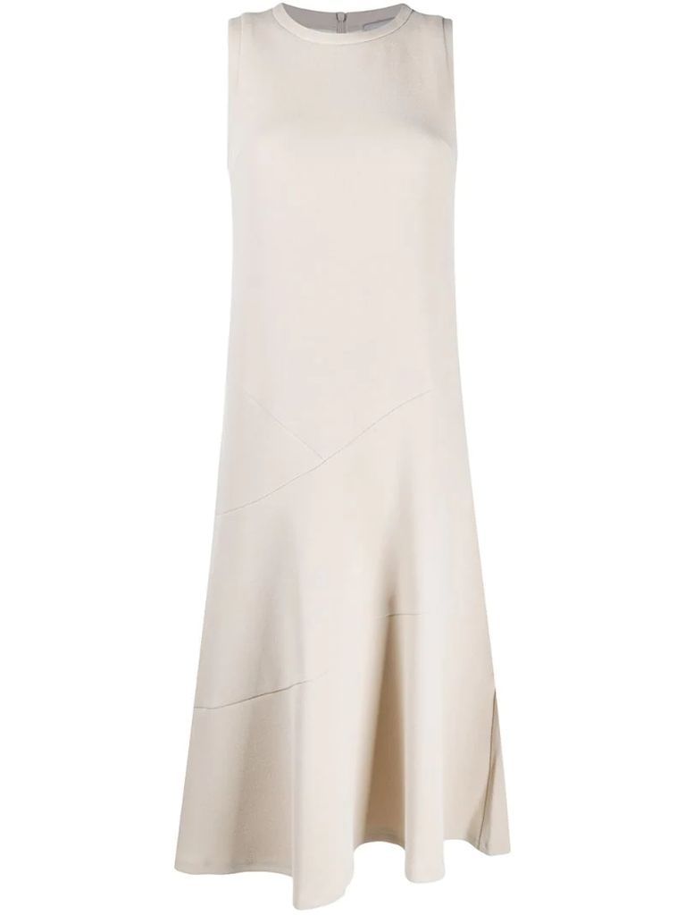 sleeveless A-line dress