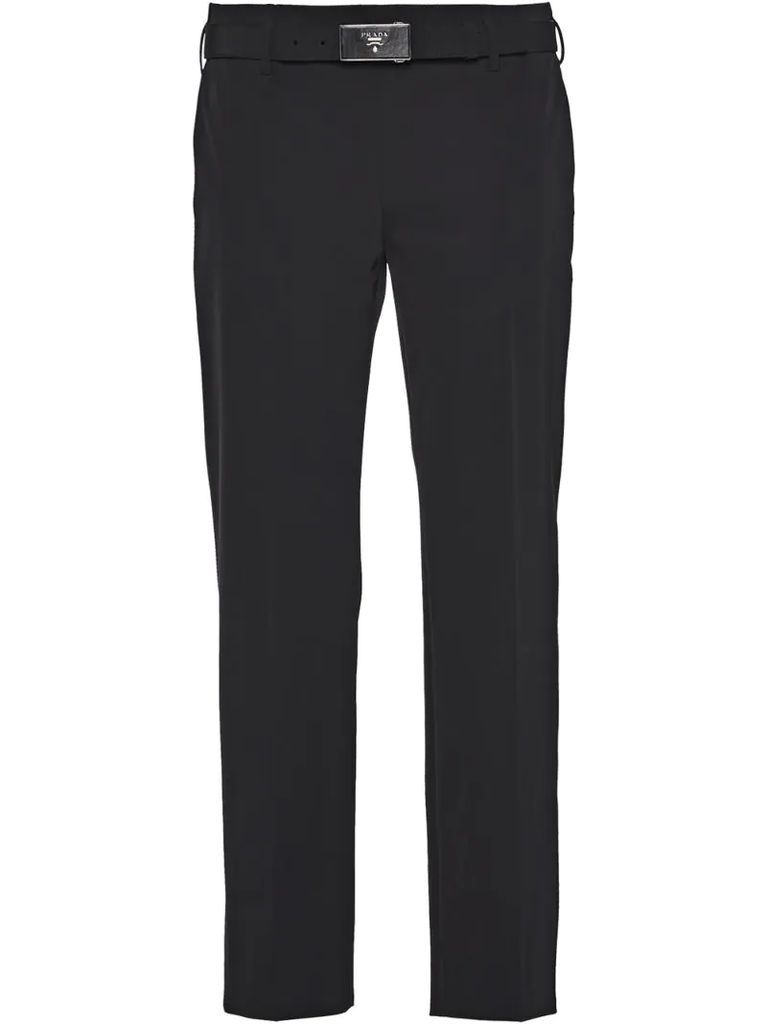 technical fabric trousers