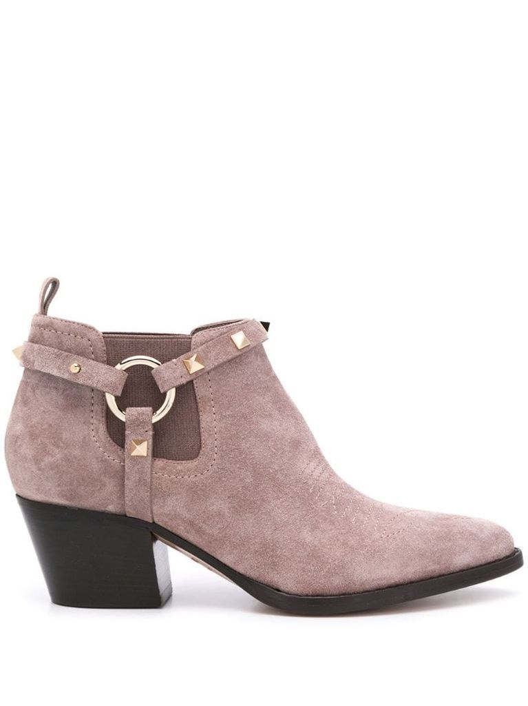 Rockstud ankle booties