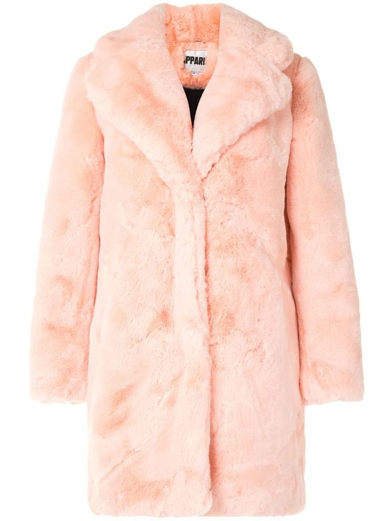 Sasha oversized faux-fur coat