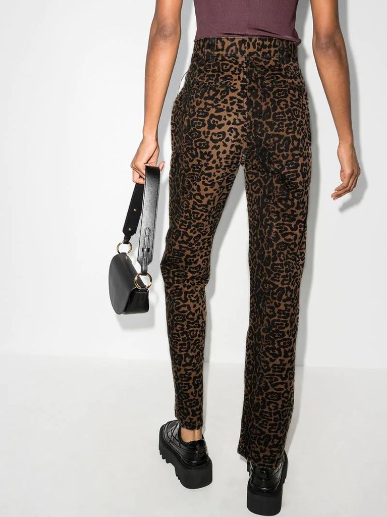 Dynamo leopard print jeans