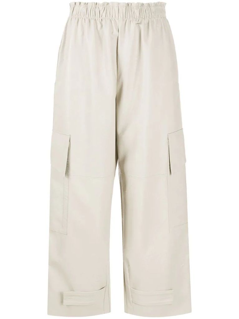 Sylvia faux leather trousers
