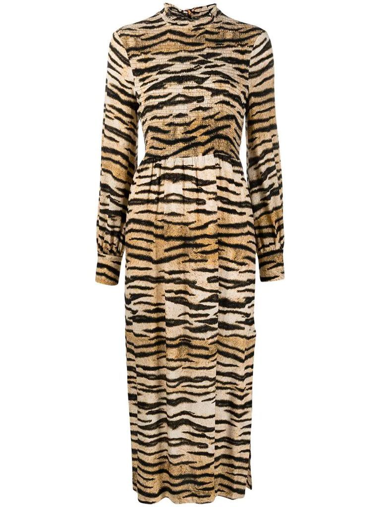 tiger print dress