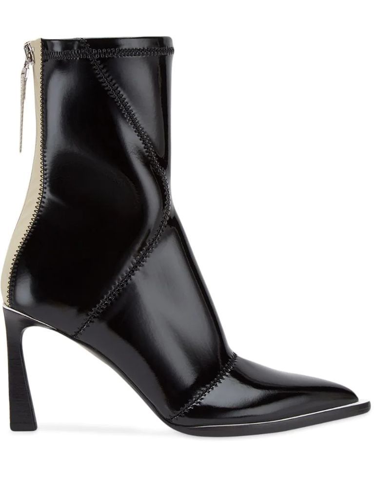 FFrame structured heel ankle boots