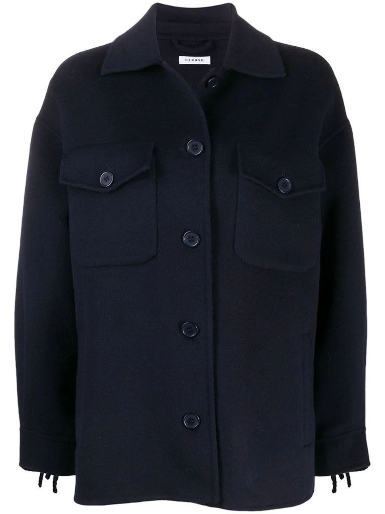 front button peacoat