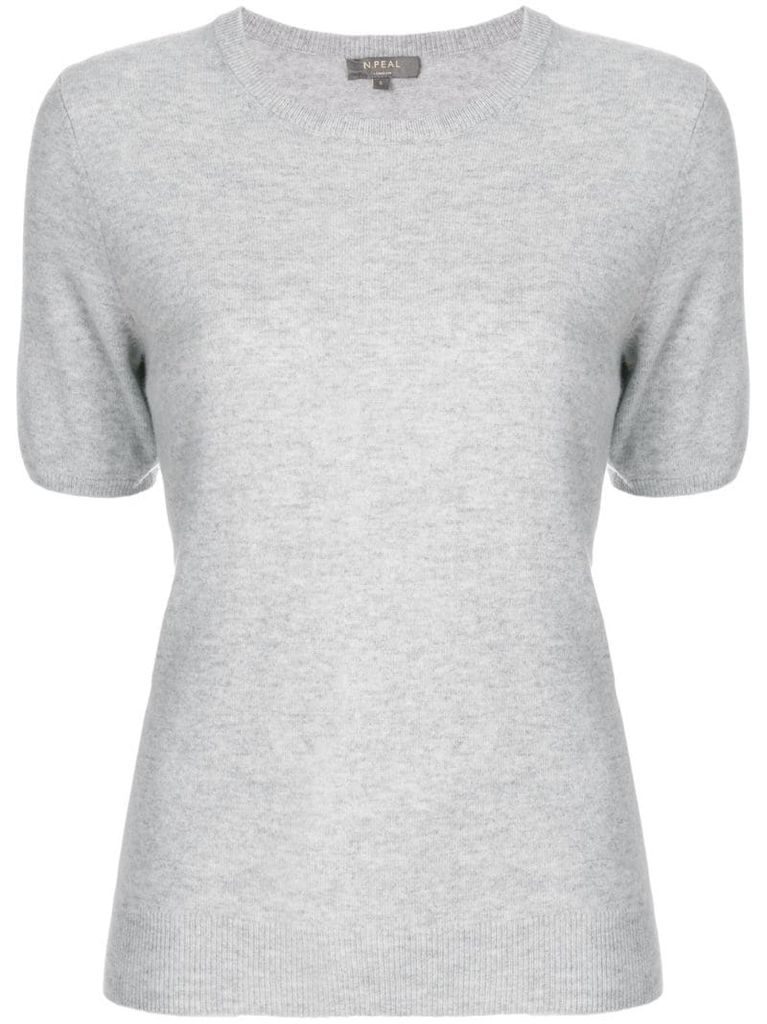 cashmere round-neck T-shirt