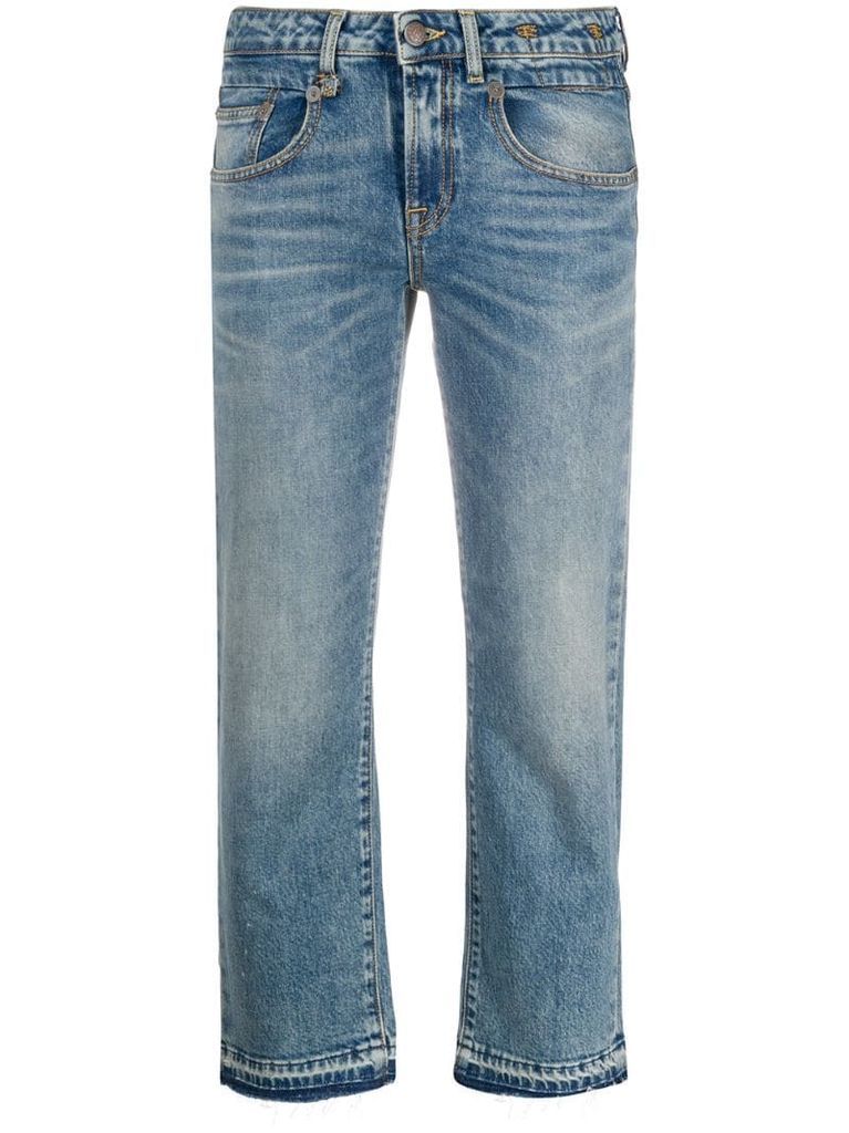 Boy mid-rise straight jeans