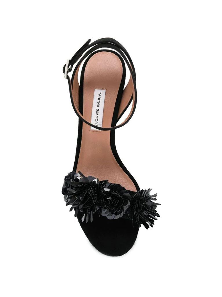 Lilian Floral Sequin sandals